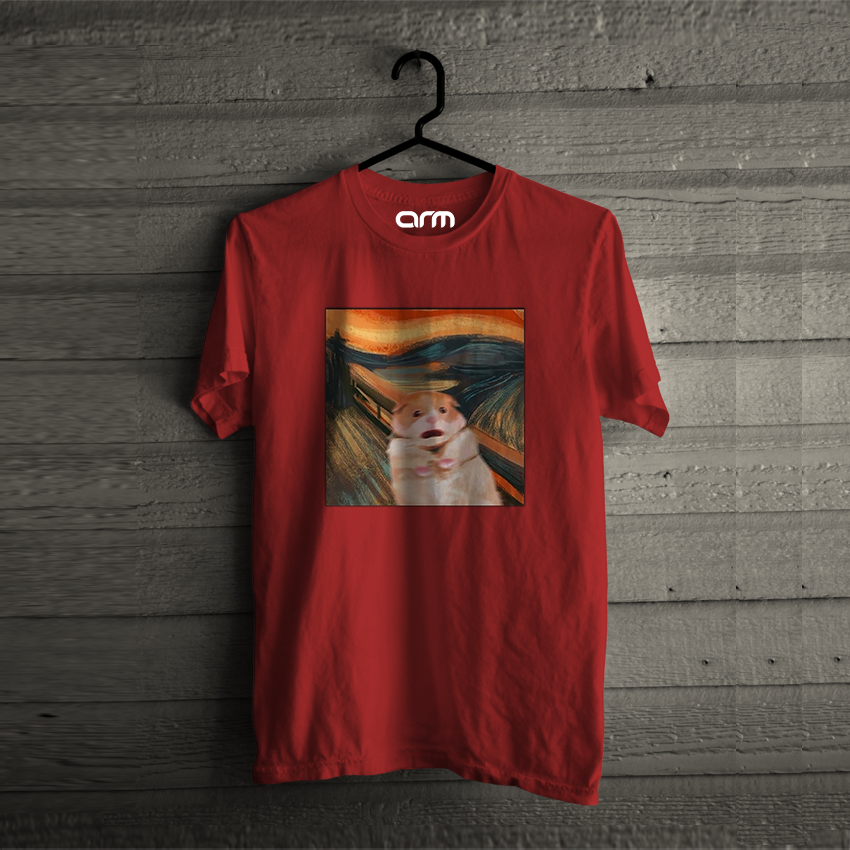 Scared Cat T-Shirt (Scared Cat-01HS)
