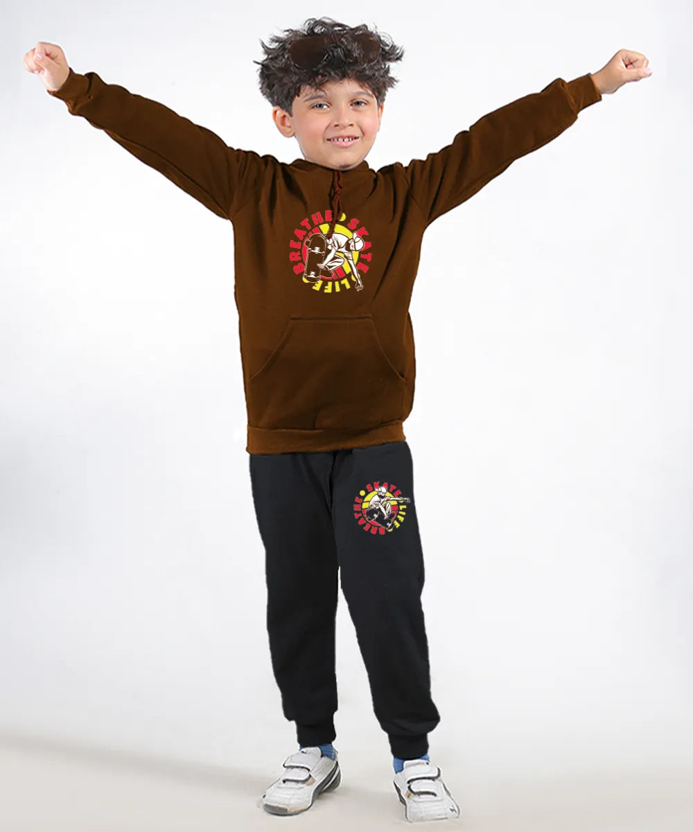 Skate Life Breathe Kids Hoodie Set