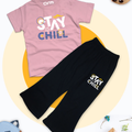 Stay Chill Tee & Trouser for Kids