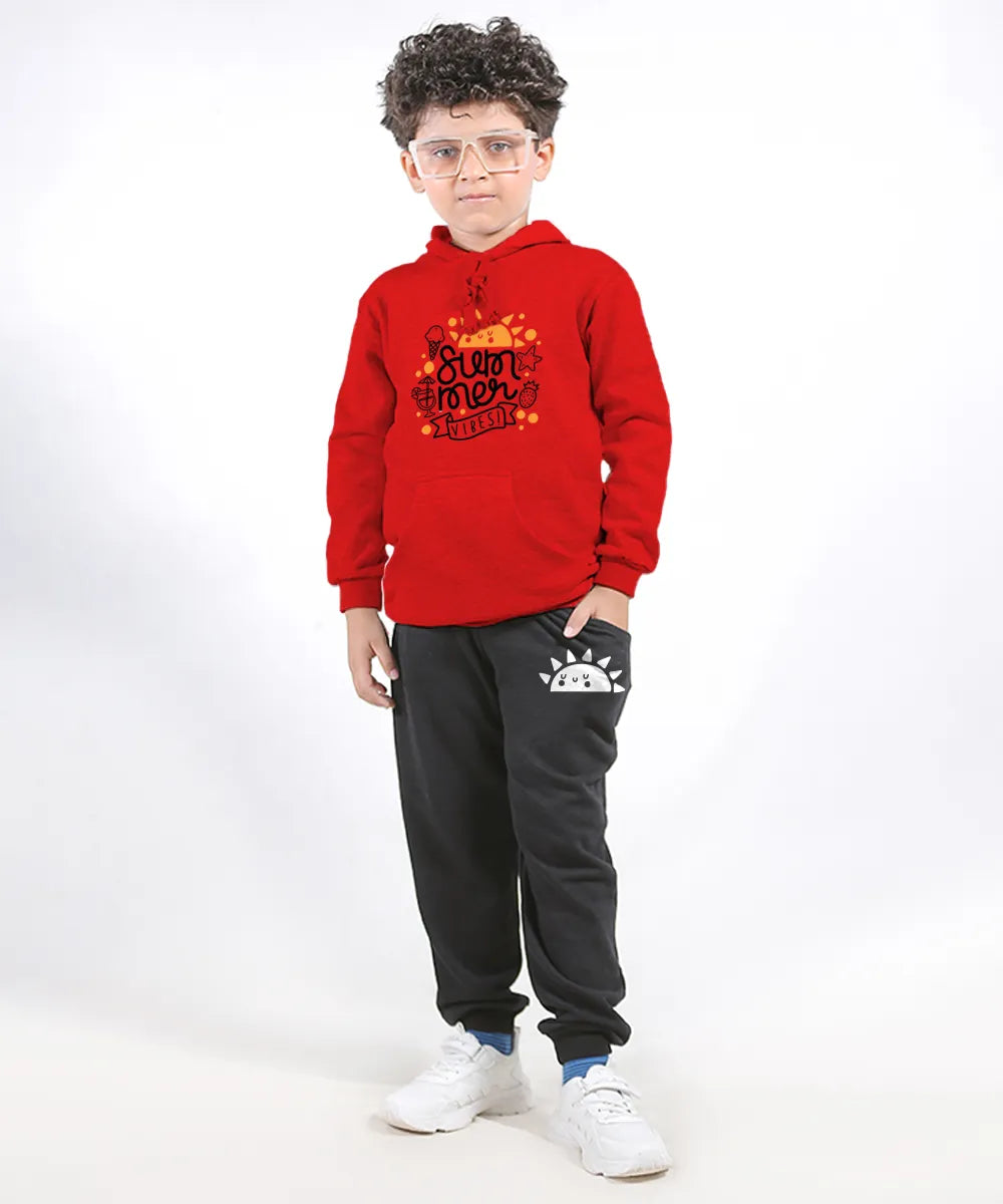 Summer Vibes Kids Hoodie Set