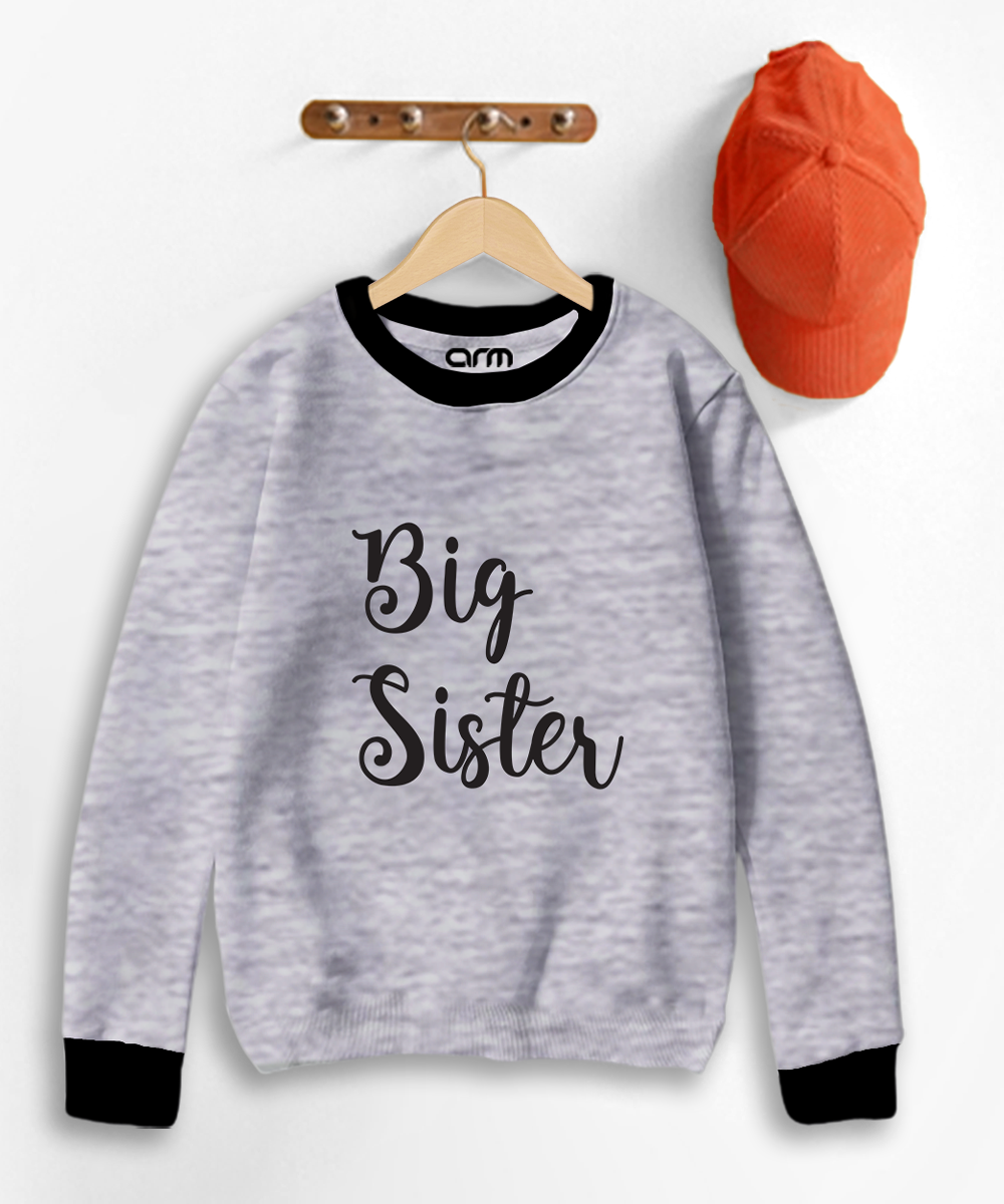 Pack of 2 Contrast Rib Sweat Shirts (CATTY-BIGSISTER)