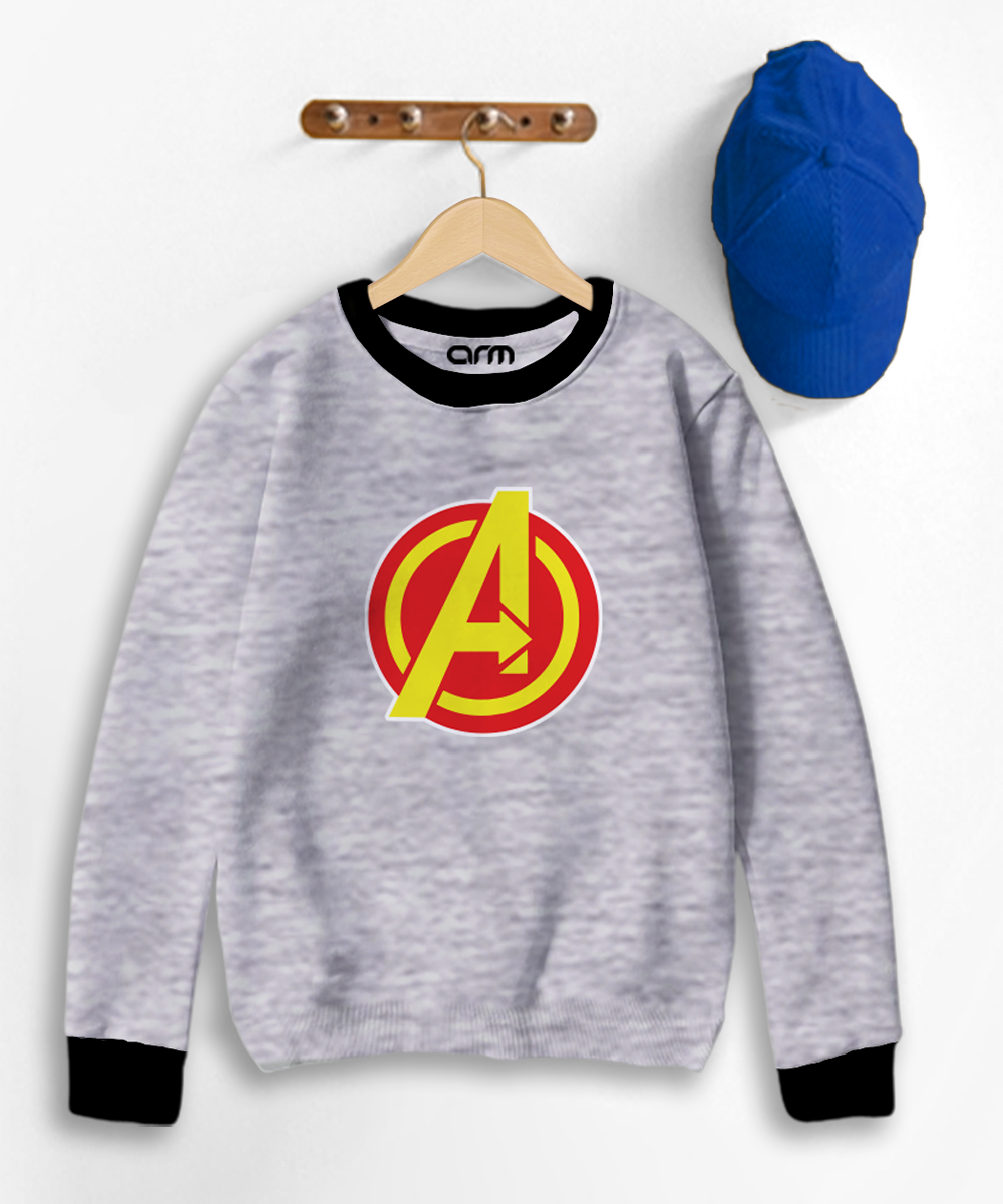 Avengers Contrast Sweat Shirt for Kids