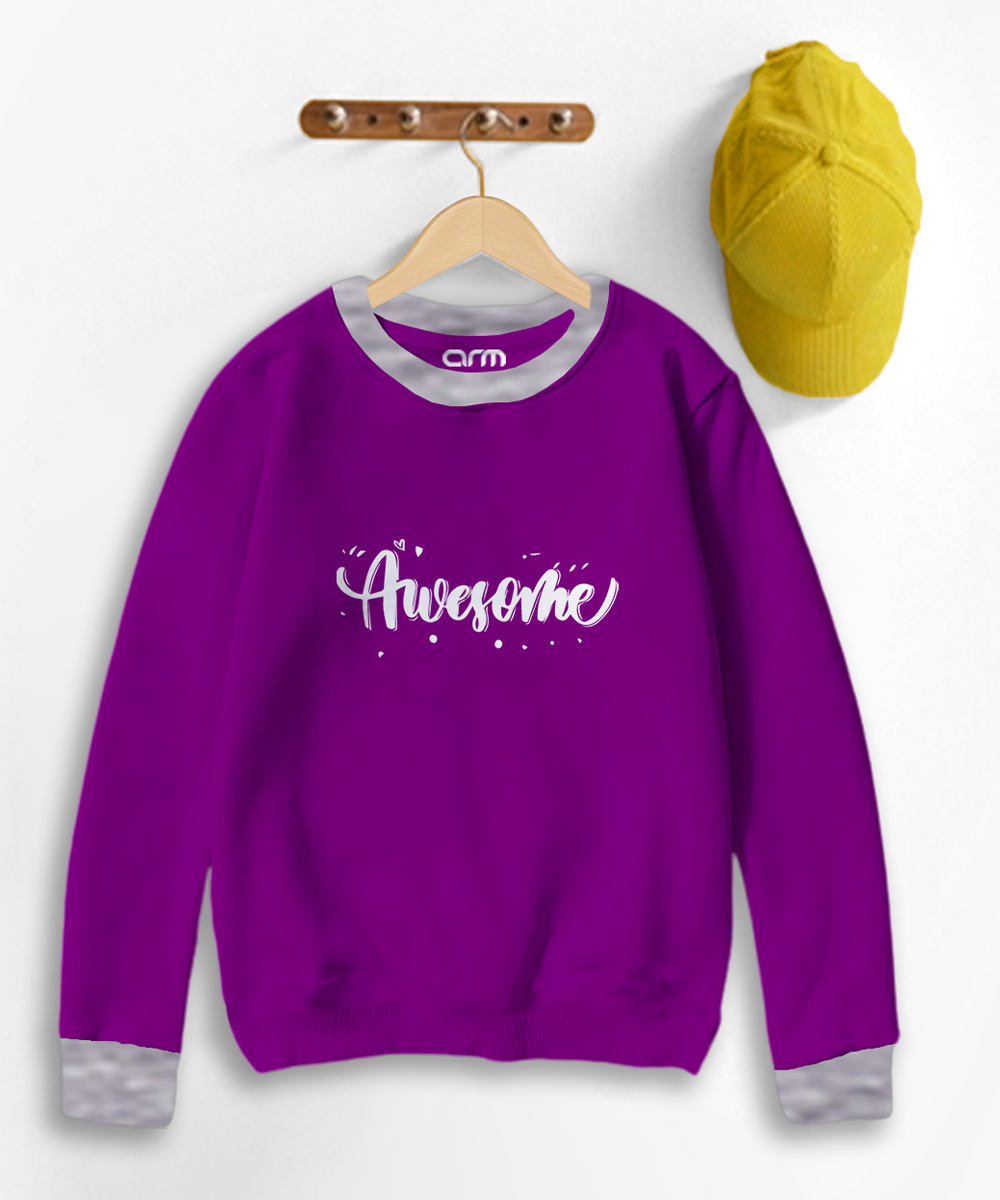 Pack of 2 Contrast Rib Sweat Shirts (AWSOME-AVENGERS)