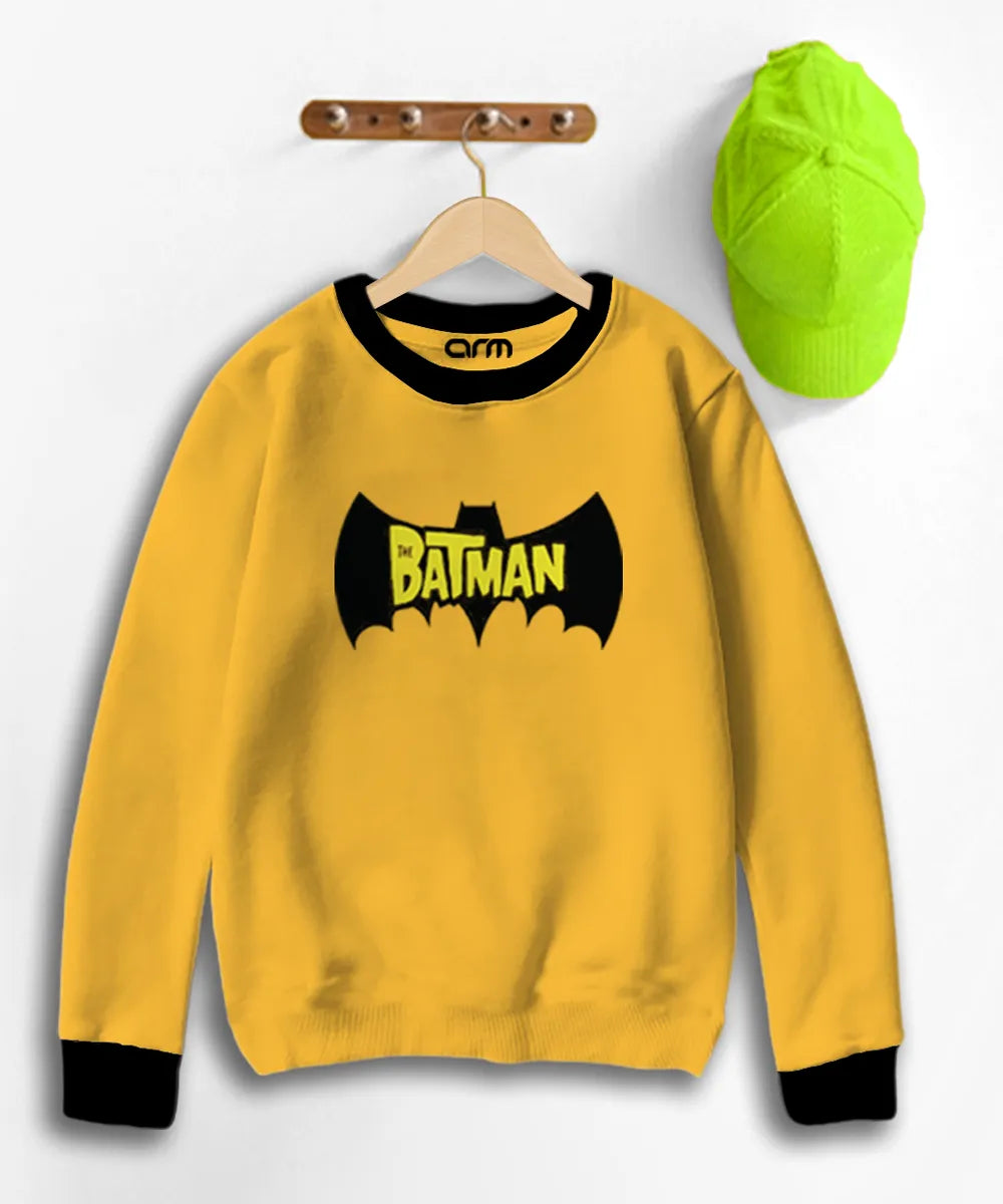 Pack of 3 Contrast Rib Super Hero Sweat Shirts (SUP_BAT_SPI-03KFSR)