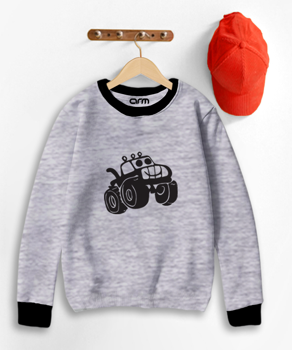 Pack of 3 Contrast Rib Sweat Shirts (JEEP-ROAR-MOMSLITTLE)