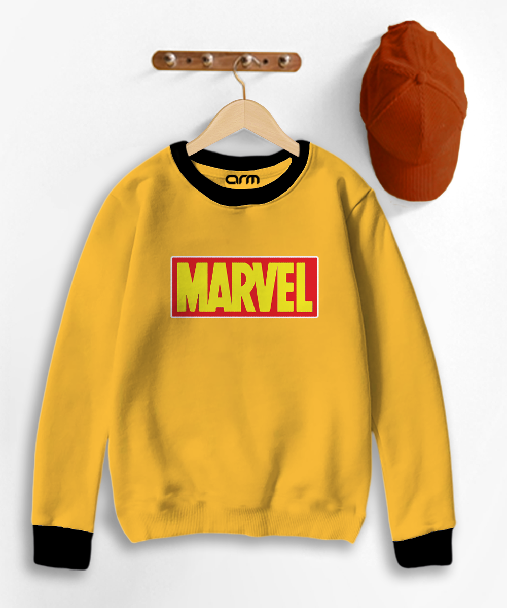 Marvel Contrast Sweat Shirt for Kids