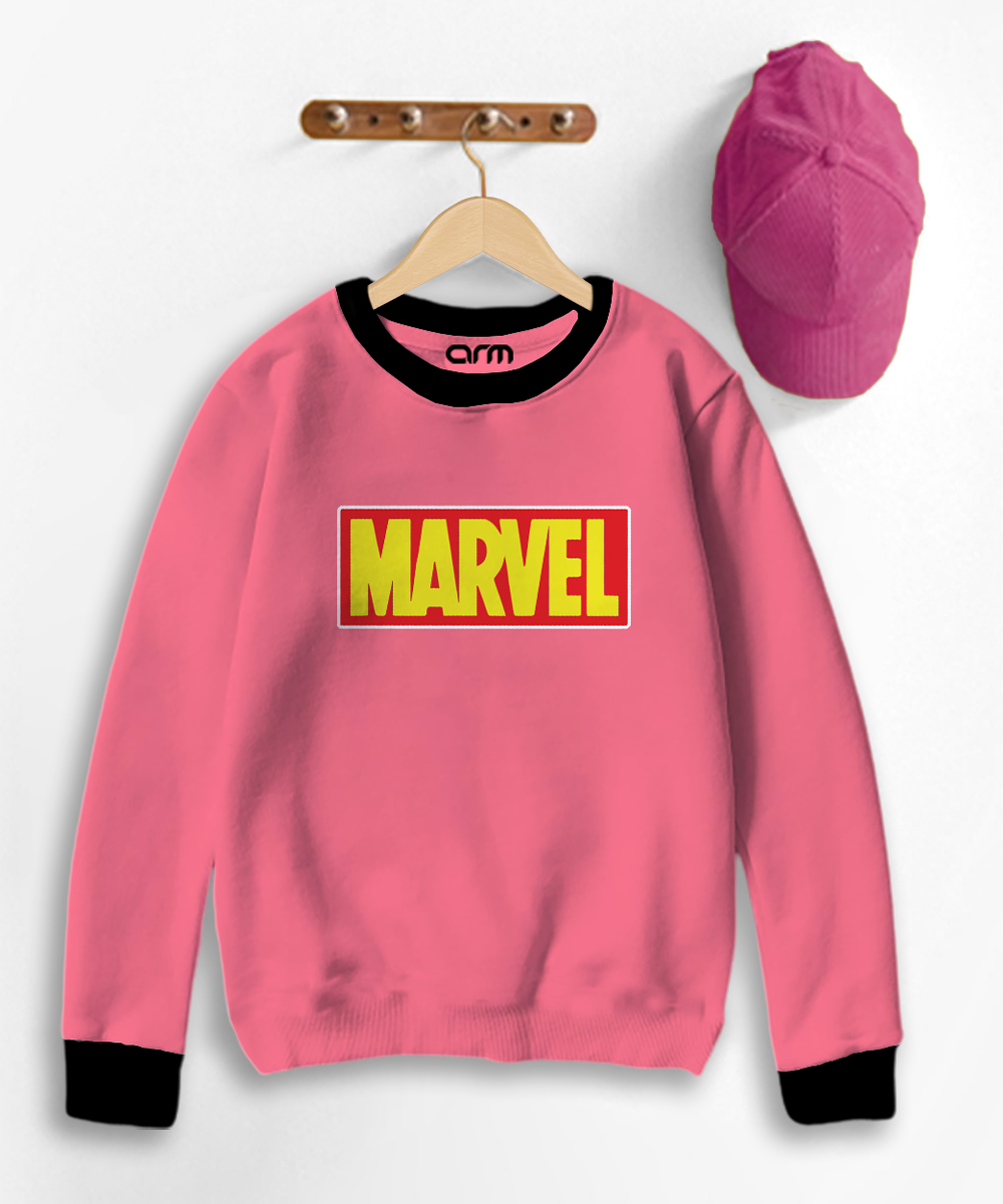 Marvel Contrast Sweat Shirt for Kids