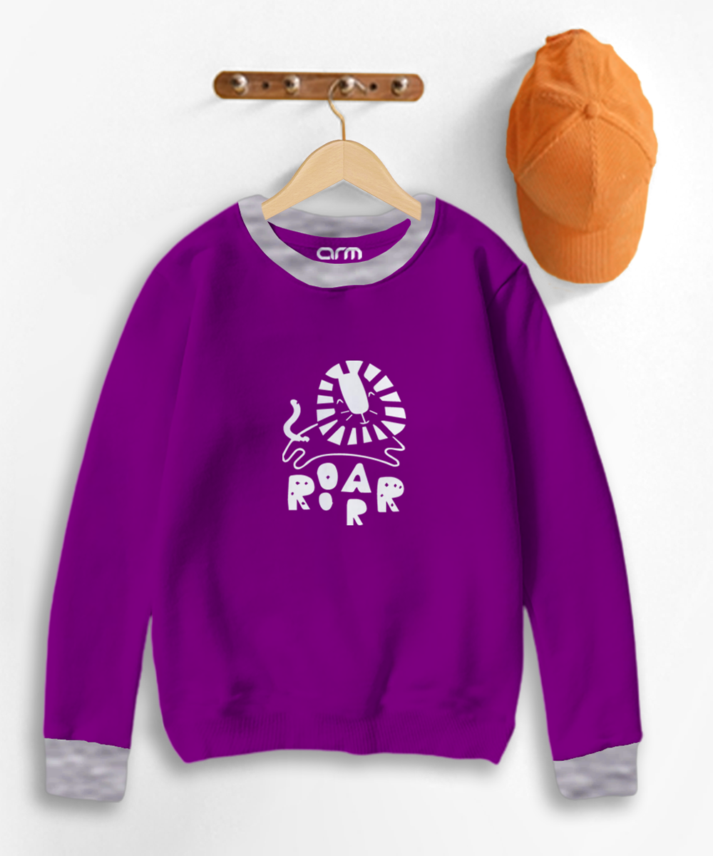 Roar Contrast Sweat Shirt for Kids