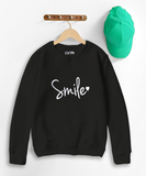 Pack of 3 Contrast Rib Sweat Shirts (SMILE-TIME-CATFACE)