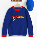 Superman Contrast Sweat Shirt for Kids