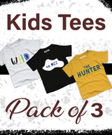Pack of 3 T-Shirt For Kids - WILD-RIZZ-HUNT