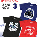 Pack of 3 T-Shirt For Kids - BIKE-MOTOR-MIND