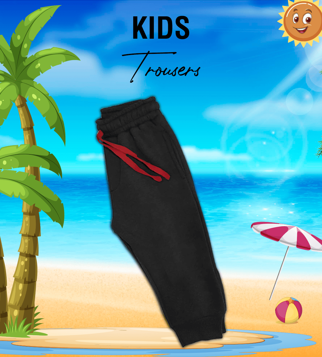 Basic Black Summer Trouser for Kids