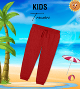 Basic Red Summer Trouser for Kids
