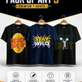 Pack of 3 Premium Adult T-Shirts (Bundle)