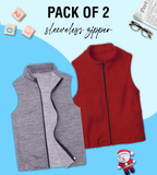 Pack of 2 Junior Sleeveless Jacket