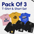 Pack of 3 T-Shirt & Short Set (Bundle)