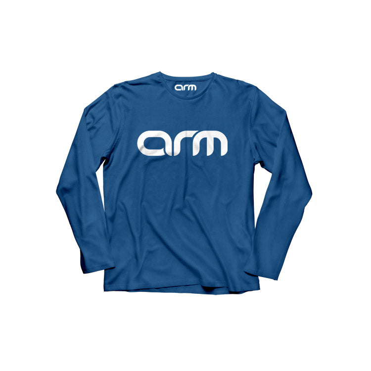 Branded Full Sleeves T-Shirt For Kids - Rusty Blue