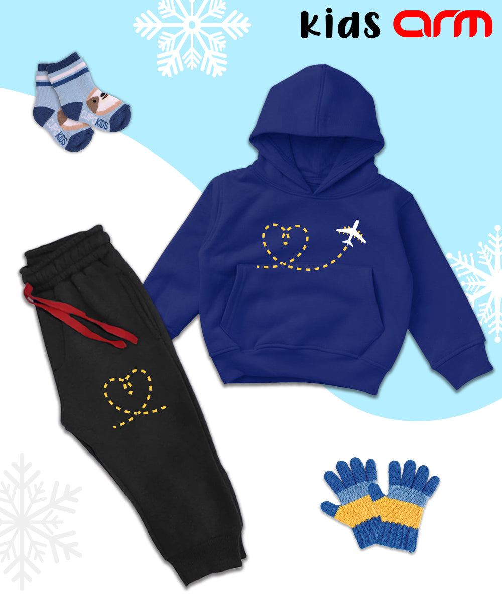 Aeroplane Kids Hoodie Set