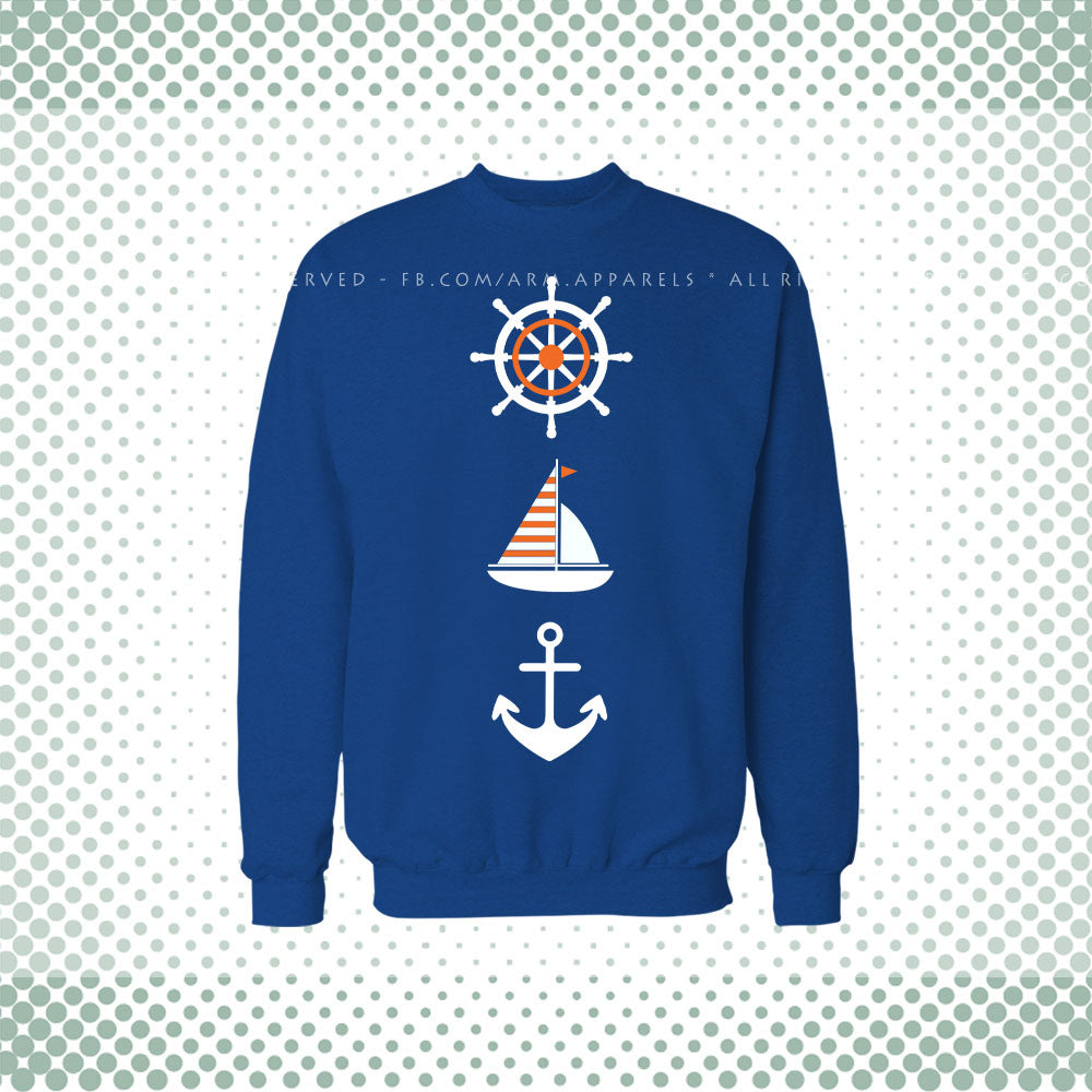 Anchor Royal Blue Sweat Shirt