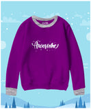 Awesome Contrast Sweat Shirt for Kids