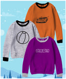 Pack of 3 Contrast Rib Sweat Shirts (BBALL-SCAR-CUTE)