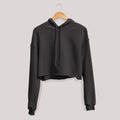 Basic Black Crop Hoodie