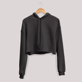 Basic Black Crop Hoodie