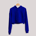 Basic Navy Blue Crop Hoodie