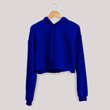Basic Navy Blue Crop Hoodie