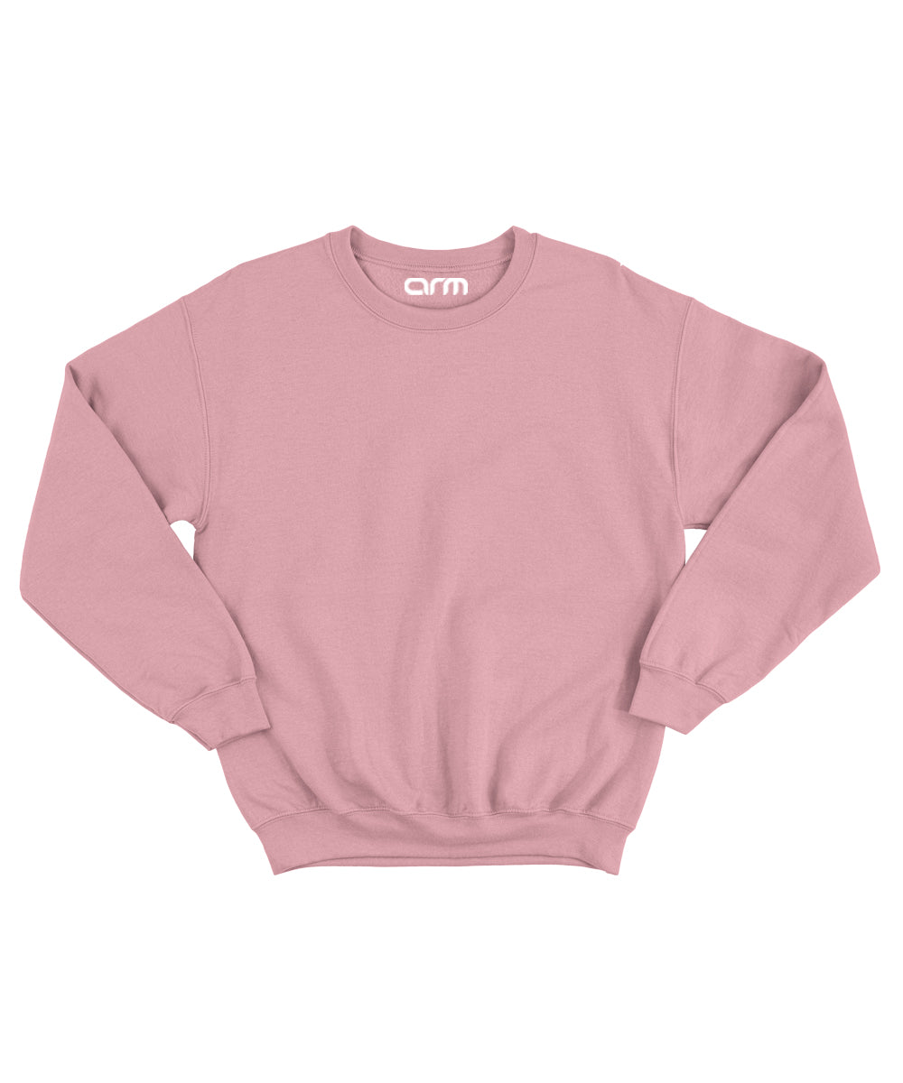 Unisex Basic Baby Pink Sweatshirt