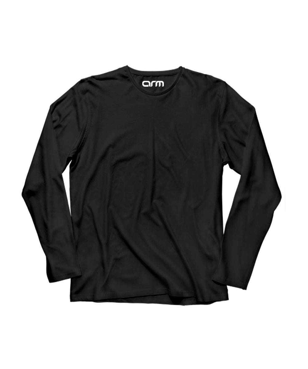 Basic Black Full Sleeves T-Shirt