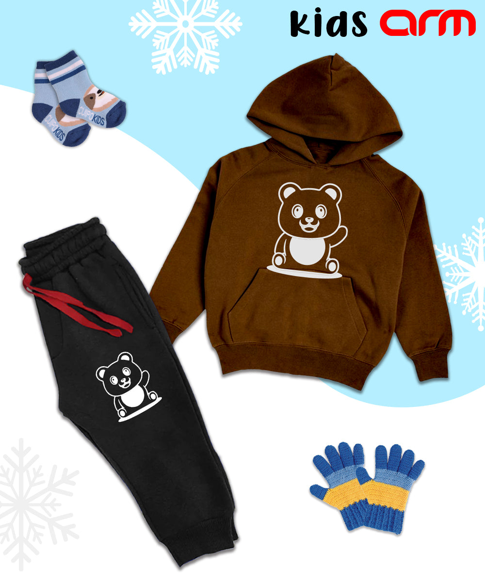 Bear Kids Hoodie Set