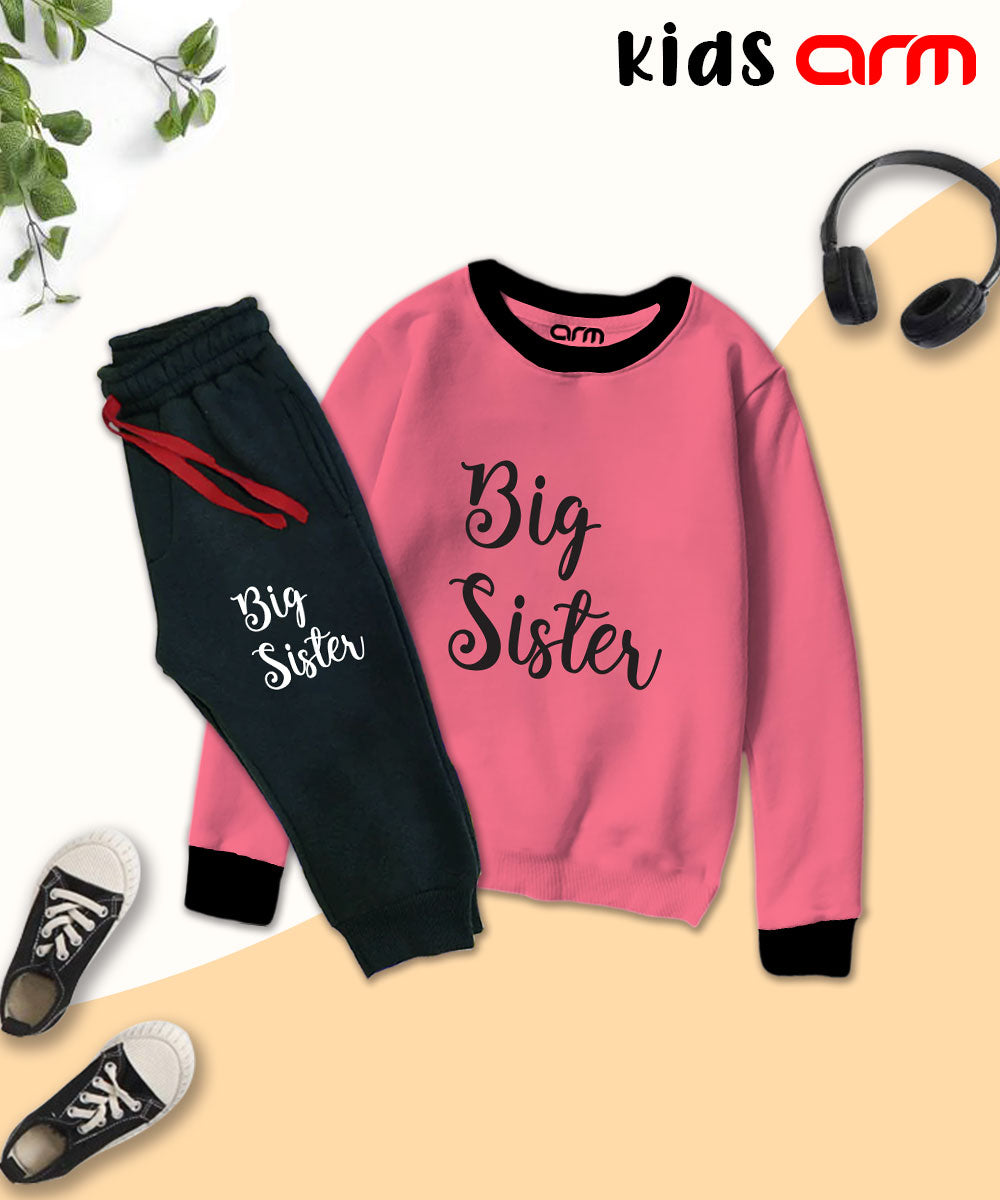 Big Sister Contrast Tracksuit for Kids