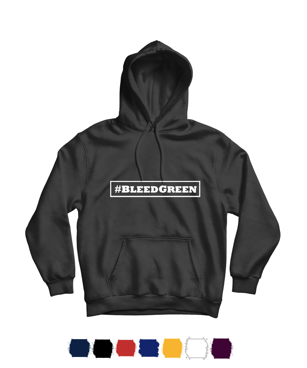 Bleed Green Graphic Unisex Hoodie