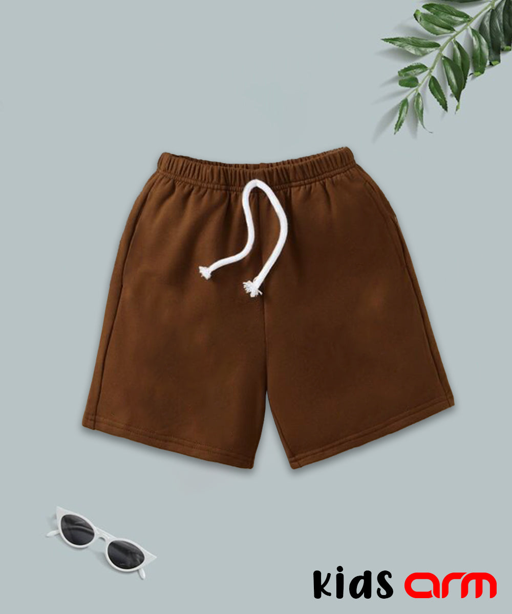 Basic Brown Short For Kids