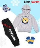 Calm Down Kids Hoodie Set