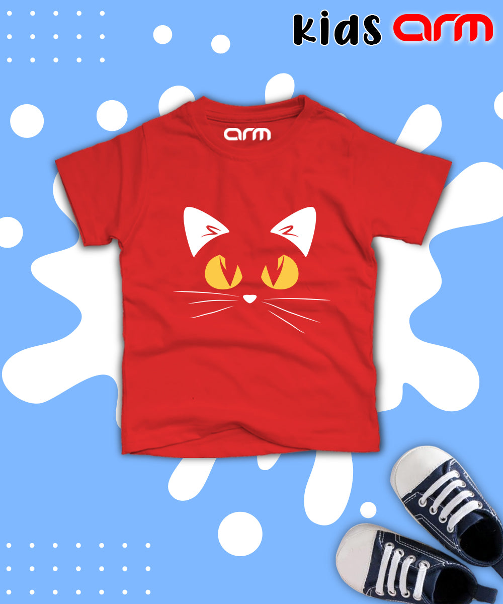 Cat Face T-Shirt for Kids
