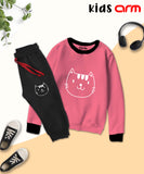 Catty Contrast Tracksuit for Kids
