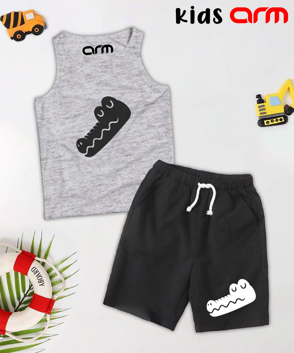 Croc Mouth Sando & Short Set