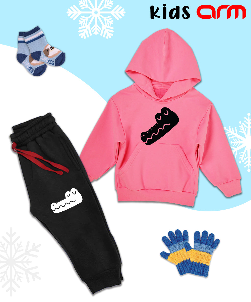 Crocodile Kids Hoodie Set