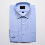 Plain Blue Shirt For Men By De Vestire