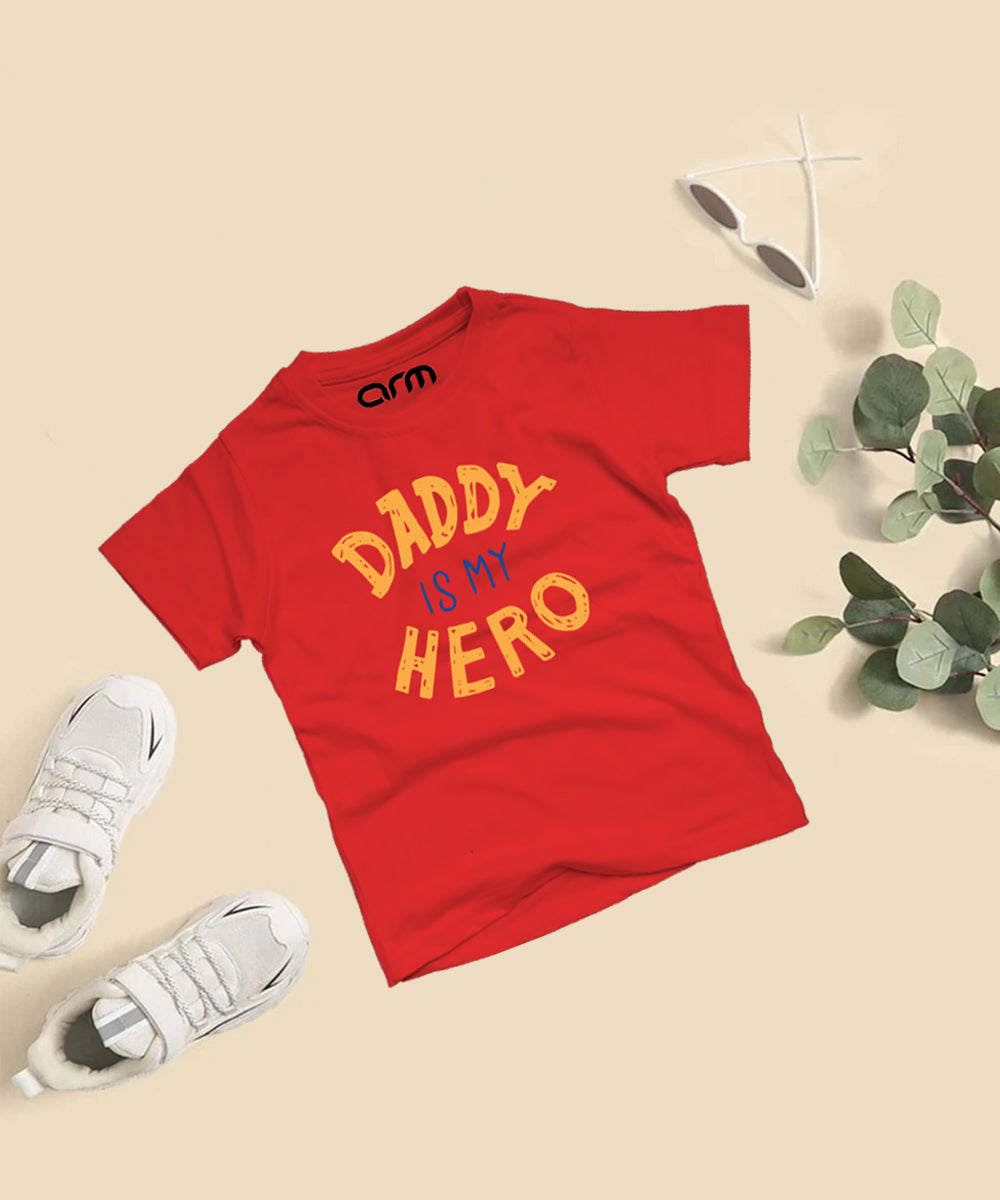 Daddy Is My Hero T-Shirt For Kids