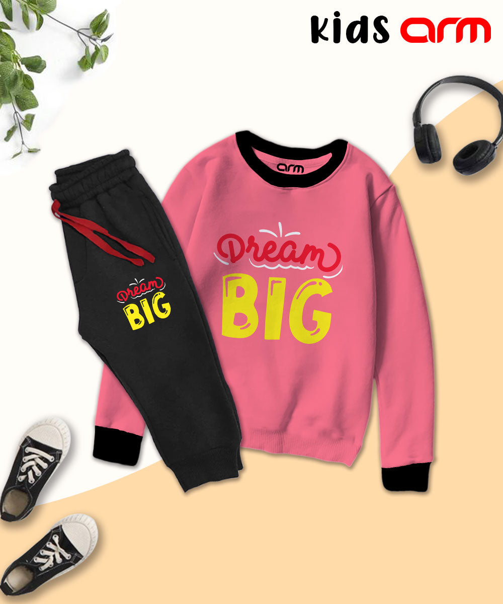 Dream Big Contrast Tracksuit for Kids