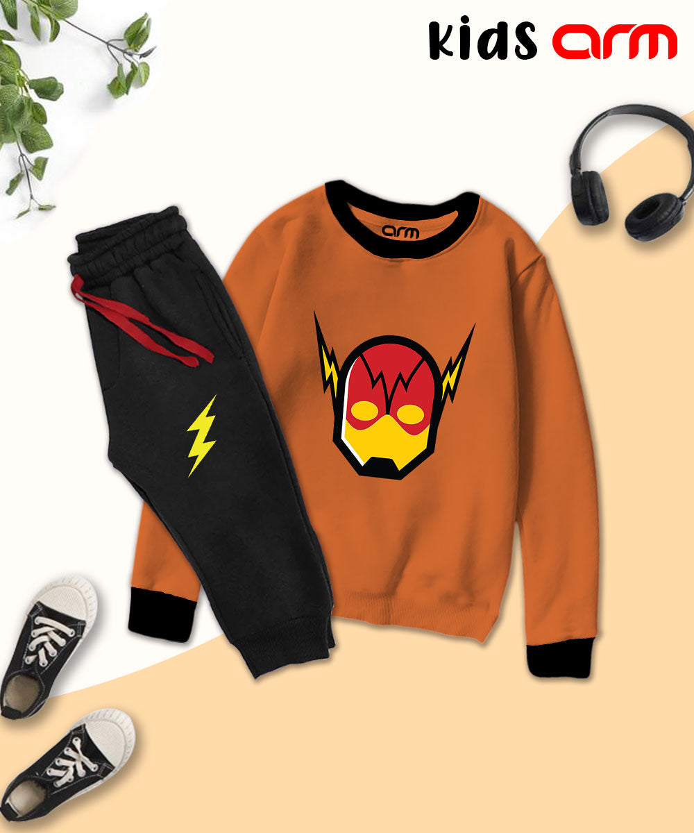 Flash Contrast Tracksuit for Kids
