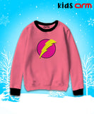 Flash Girl Contrast Sweat Shirt for Kids