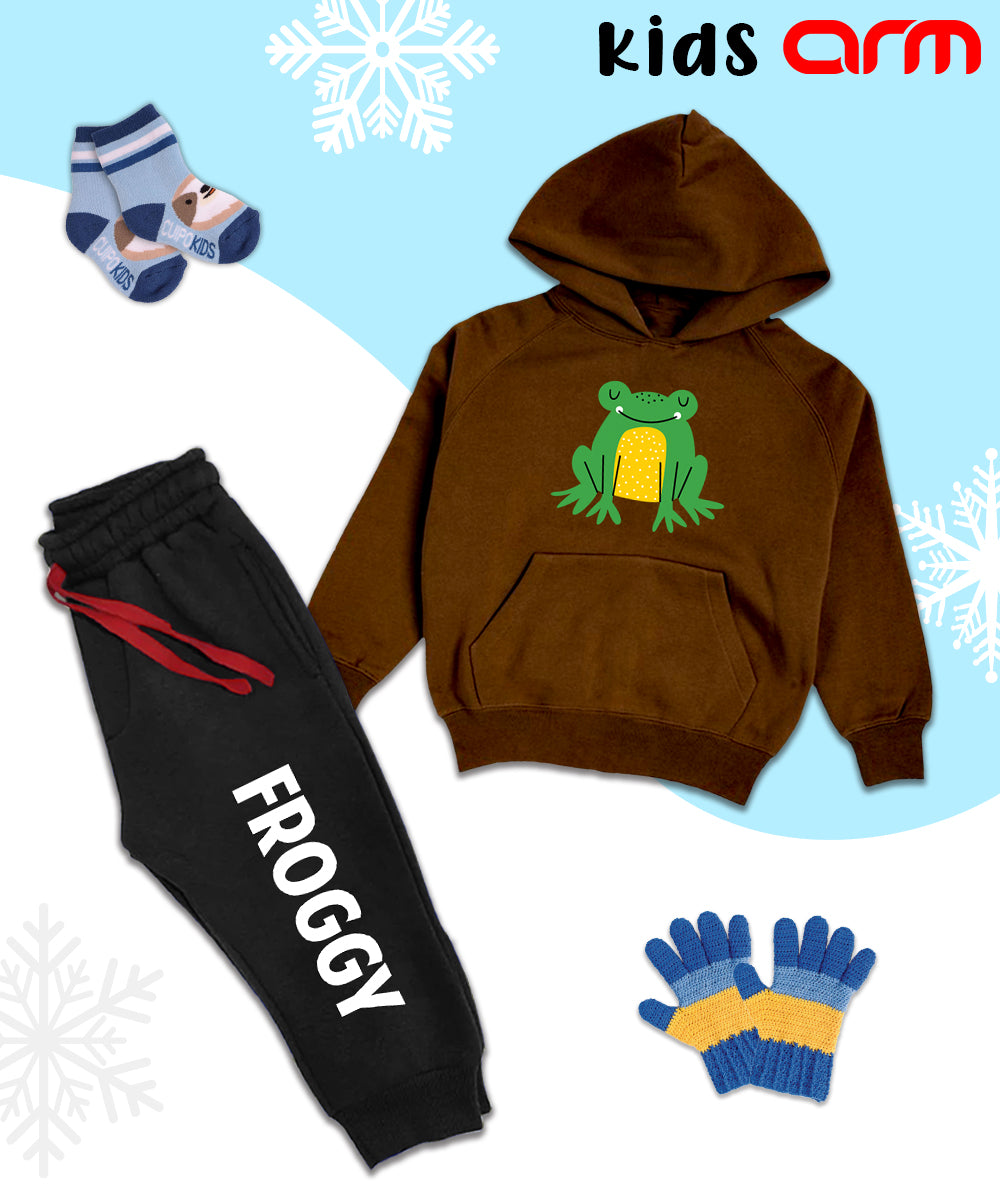 Frog Kids Hoodie Set
