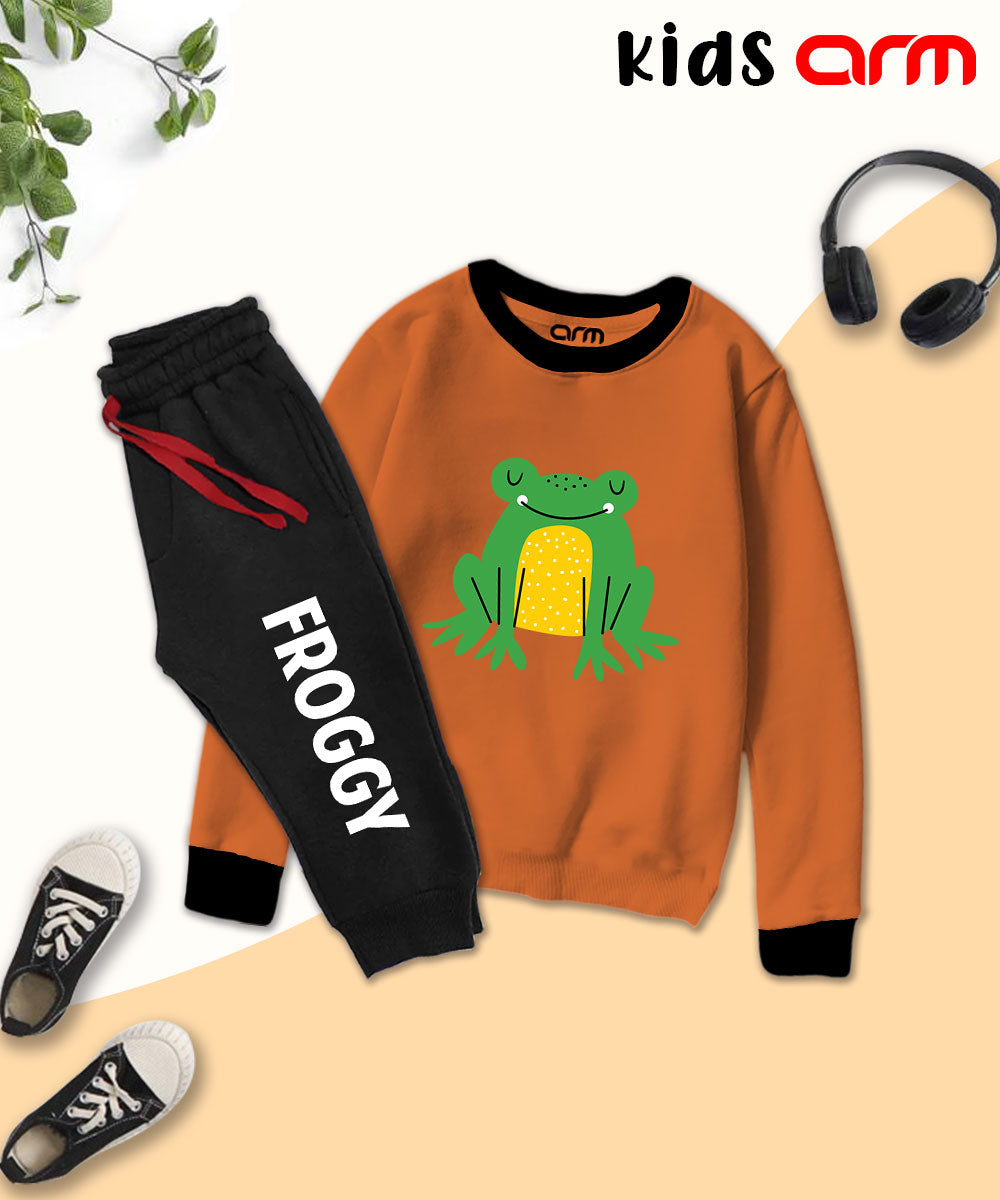 Frog Contrast Tracksuit for Kids