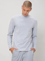 Basic Heather Gray Full Sleeves T-Shirt