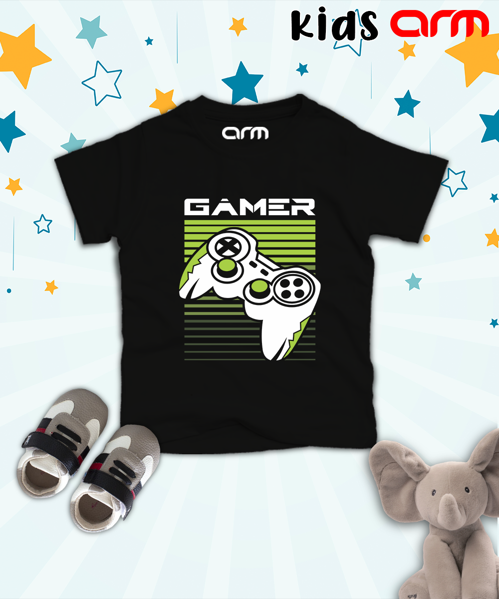 Gamer Green T-Shirt for Kids